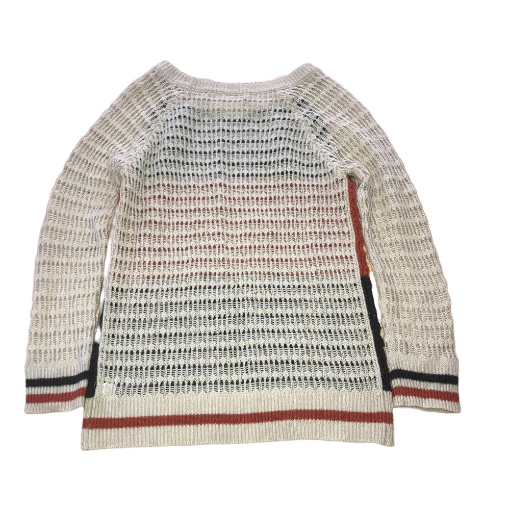 MAK B Color Block Open Knit Sweater - Women’s Small - Picture 7 of 10